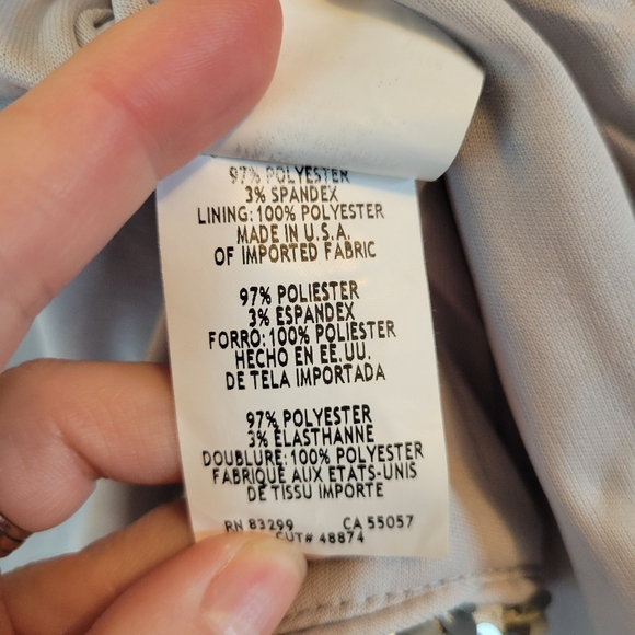 Onyx Nite Gray Silver Full Sequin Long Sleeve Bolero Cropped Open Front Jacket - Picture 5 of 6